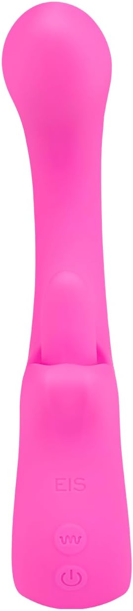 EIS, Silicone Rabbit Vibrator with Rotating Tongue, 22.5 cm, Waterproof (IPX7), Rechargeable, 2 Motors with 7 Programmes, Skin-friendly Material – Bild 5