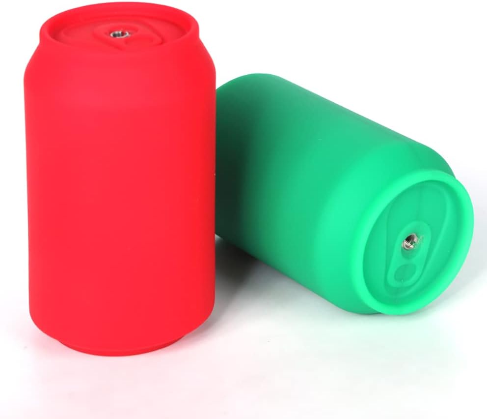 Jixaxe Liquid Silicone Plug with Stainless Steel Chain Cola Cans Shape Butt Plug Balls Chain Butt Plug Anus Dilator Stimulator Sex Toy for Couples Women Men (Green) – Bild 3