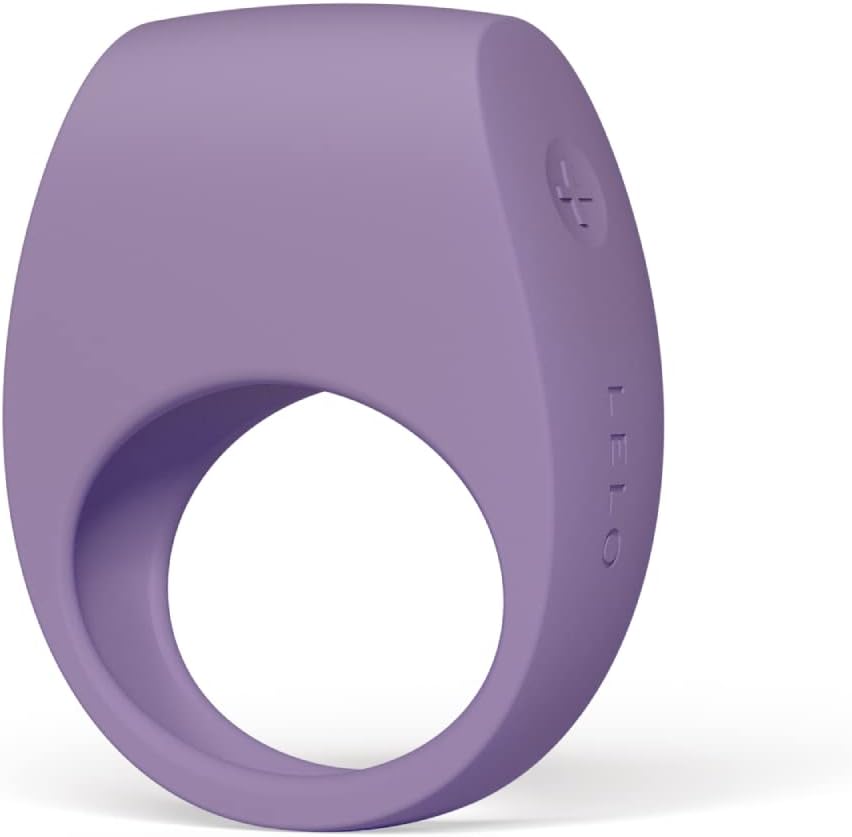 LELO TOR 3 Ring Vibrator Clitoral Stimulator with App Connection Cock Ring Vibrator Ring for Men Cock Ring Violet Dusk