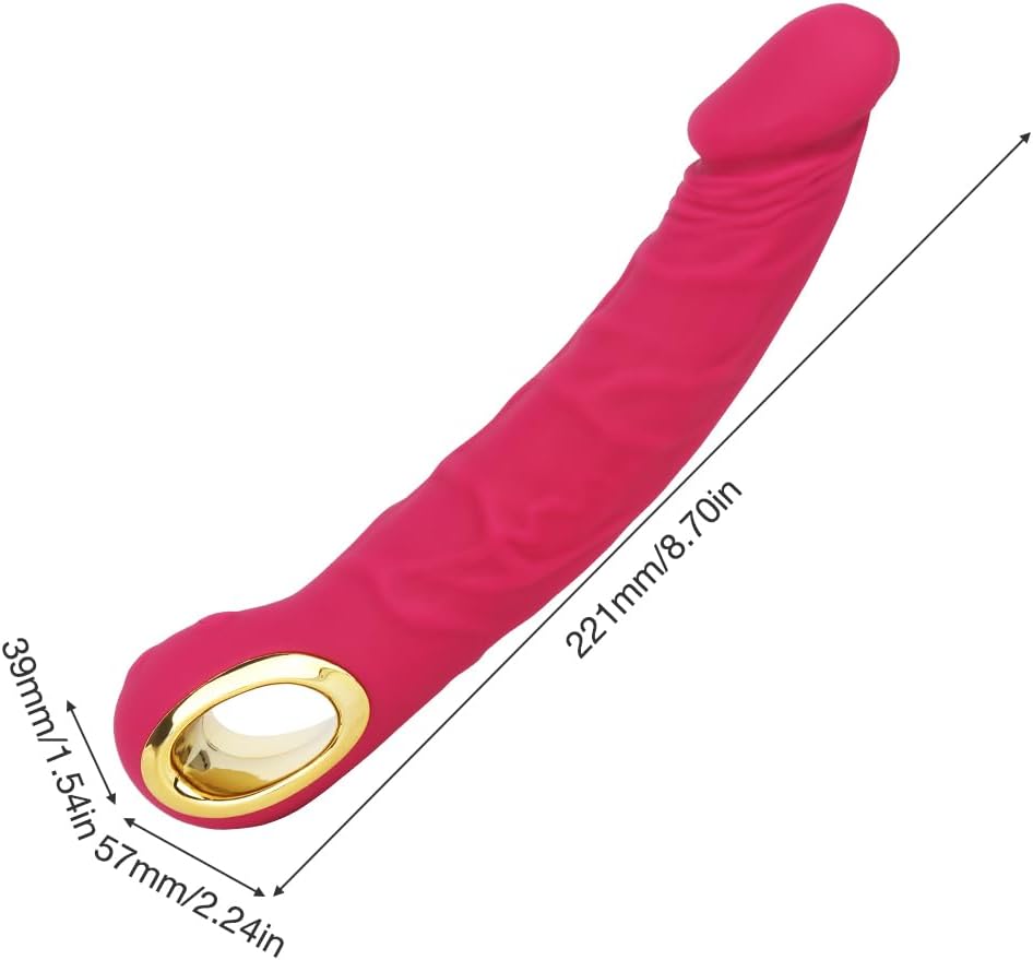 GKLWEJ G-Spot Vibrators, 22.1 cm/8.7 Inch Silicone Classic Vibrator Vibration for Women with Ring, Clitoris Vibration for Women with 10 Modes Vibrators, Sex Toy for Couples, Massage Stick – Bild 2