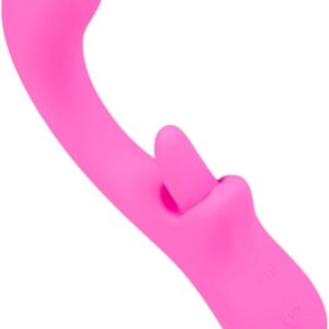 EIS, Silicone Rabbit Vibrator with Rotating Tongue, 22.5 cm, Waterproof (IPX7), Rechargeable, 2 Motors with 7 Programmes, Skin-friendly Material