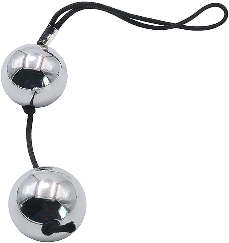 Stainless Steel Balls Chain with 2 Balls Anus Dilator Metal Beads SM Plug for Women G-Spot Masturbator Men Couples Fetish Shower Sex Toys (2-Piece Set) – Bild 3