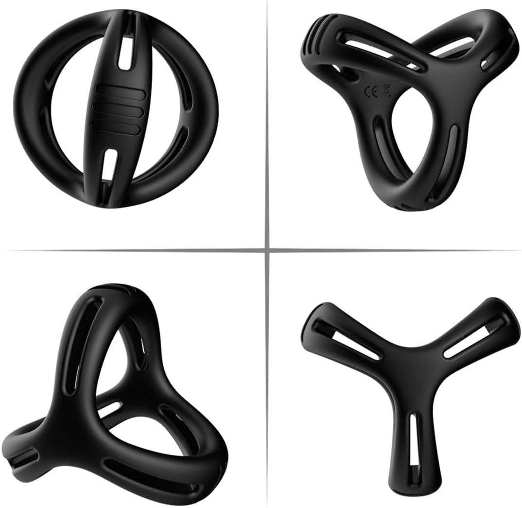 Multifunctional Silicone Yoga Ring Black Y Shape Silicone Tool, Stress Relief Ring Toy – Bild 4