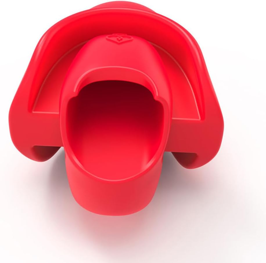 Jomyu BDSM Silicone Ball Gag Tongue Fixation with Ball Gag Adjustable Slaves Fetish Sex Game Sex Toy for Couples Women Men Extreme (Red) – Bild 7