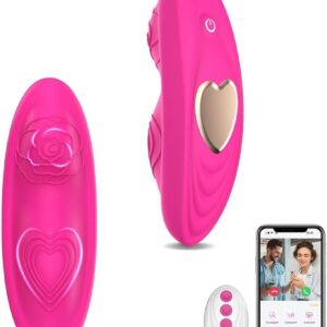 Wearing Butterfly Vibrator with App-Controlled Vibrators Silicone Vibrator Sets Quiet Magnetic Reclining Vibrator with 9 Vibration Modes Masturbation Sex Toy G-Spot Vibrator for Women