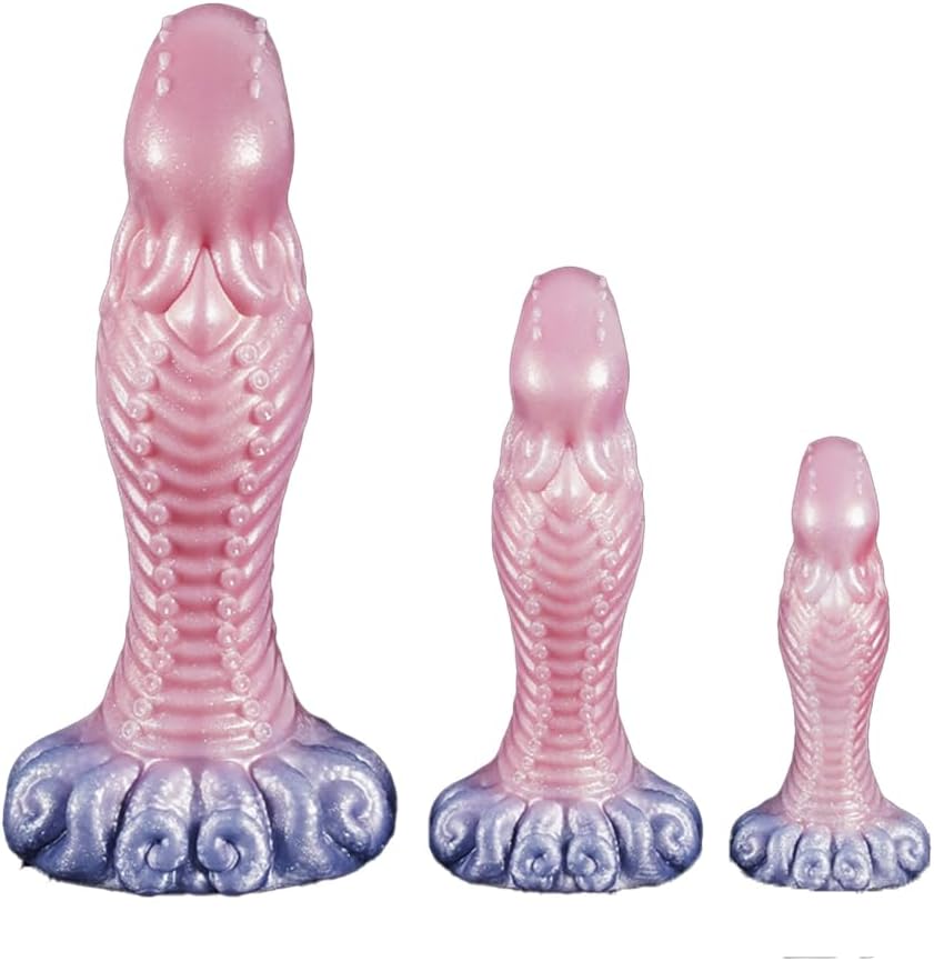 G-Spot Sex Toy for Women Men Couples Liquid Silicone Soft Alien Dildo with Strong Suction Cup Butt Plug Plug Monster Knot Dildo XXL Fantasy Animal Dilo Tail