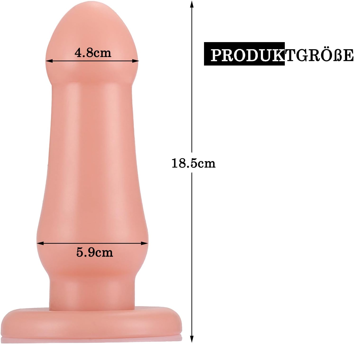BDSMAGE Dildo XXL with Suction Cup, Plug Butt Plug Toys Plugs Sex Toy Stretcher Toys Erotic Sex Toy from 18 for Couples Women Men Extreme (Flesh Colour) – Bild 2