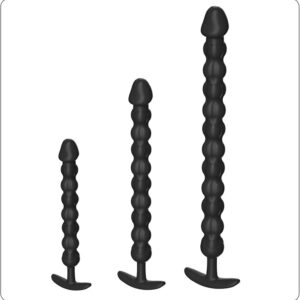 HYSMY Pull Beads with Beads Pull Rings Chain Dildo Neutral Plug Suitable for Couples and Individuals Body Safety Silicone Sex Toy (M)