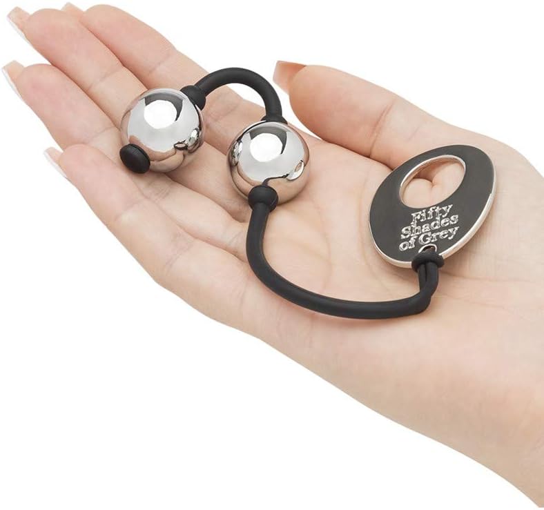 Fifty Shades of Grey Inner Goddess Silver Mini Love Balls for Pelvic Floor Training 7cm Circumference 85g – Bild 4