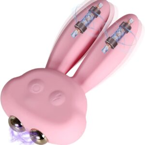 TYDAY Electric Shock Rabbit Ear Vibrator Silicone G Spot Clitoris Stimulation Ball Microcurrent Couple Flirting Female Sex Toy
