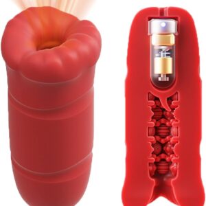 Electric Masturbator Man Hands-Free Cup with 10 Vibration Blow Job Massage Function, Sex Toy for Men, Pocket Pussy Masturbators, Masturbating for Men