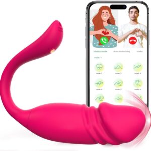 Jpscor Vibrator with App Sex Toy for Women, Vibration, Dildo G-Spot Vibrators with 2 x 9 Modes, Vibrator Sets for Women, Waterproof & Rechargeable Vibro Egg Sex Toy for Couples, Extreme