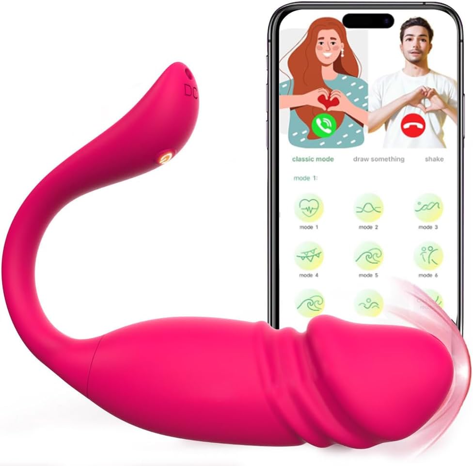 Jpscor Vibrator with App Sex Toy for Women, Vibration, Dildo G-Spot Vibrators with 2 x 9 Modes, Vibrator Sets for Women, Waterproof & Rechargeable Vibro Egg Sex Toy for Couples, Extreme