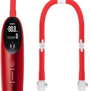 Electric Nipple Sucker Smart Vacuum Pussy Pump Nipple Sucker Nipple Enlargement Extreme Suction Power Sucking Breast Clitoris Stimulator SM Sex Toy for Women (L)