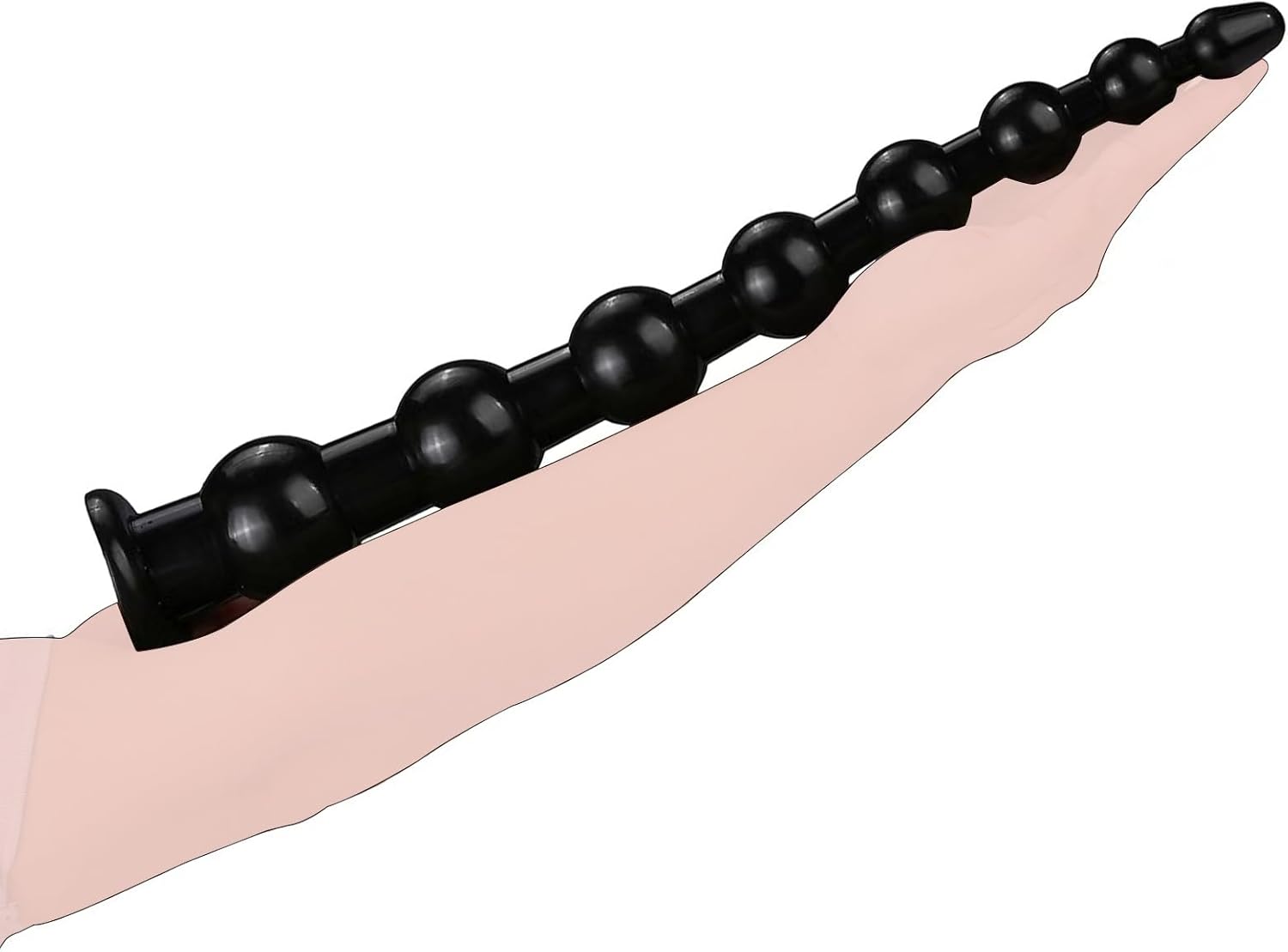 BDSMAGE 45 cm Large Plug, Giant Butt Plug, Dildo, XXL Toys, Stretcher, Bead Dilo Tail, Expander with Suction Cup, Erotic Sex Toy from 18 for Couples, Women, Men (Black) – Bild 7