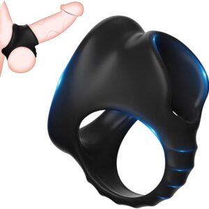 Rings & Testicle Rings for Men – Premium Stretch Cock Ring for Men Ring for Sex, Thick Ring for Longer Fun During Sex, as and Testicle Ring