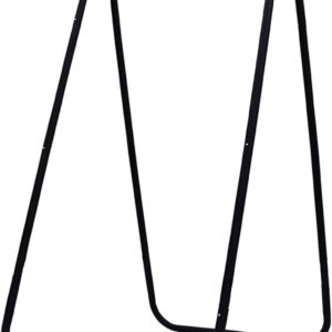 diowewea A-Shaped Hanging Chair Frame 85 cm x 80 cm x 144 cm 100 kg Strong Load Bearing Anti-Deformed Hammock Chair Stand Swing Seat Metal Support Rack Black