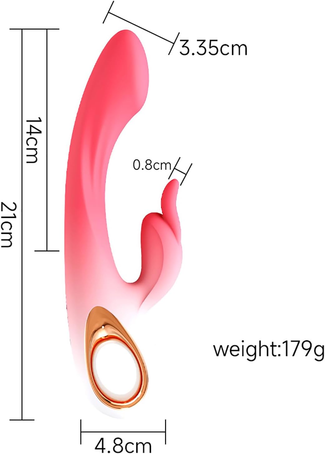 LYAMais Vibration for Women, Dildo Vibrator, G-Spot Vibrator Sets with Clitoral Stimulation, Rabbit Vibrators, 10 Vibration Modes, Clitoris Stimulator for Her, Sex Toy for Couples (Colour Gradient – Bild 2