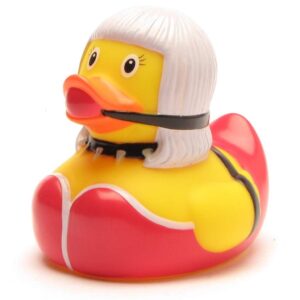 Duckshop I Bath Duck SM Bondage I Squeaky Part L: 8.5 cm I Includes Squeaky Duck Keyring in Set I Gift Adults I Present Collector