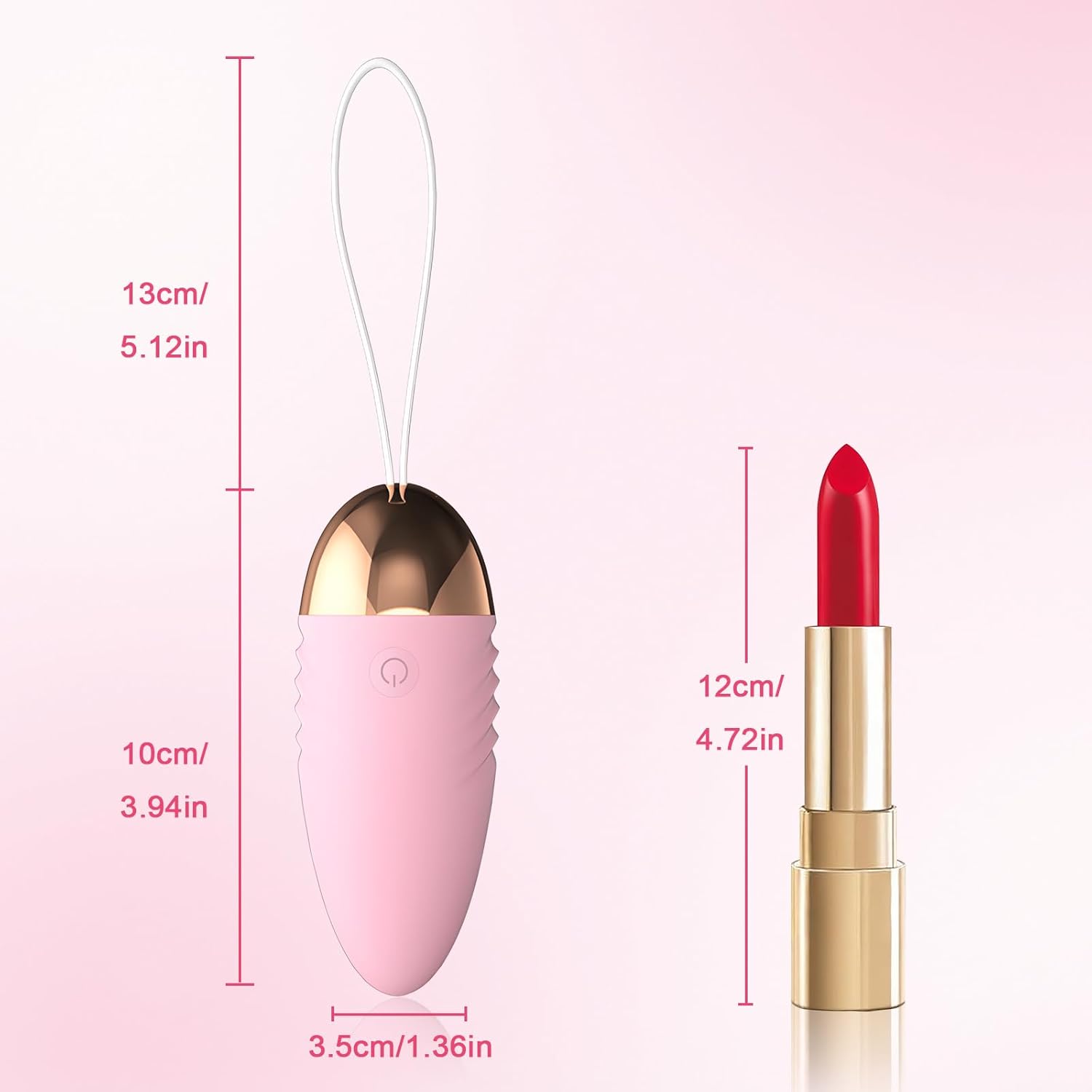 App Vibration Vibrator: Oziral Mini Vibrator for Women with 10 Vibration Modes for G-Spot & Clitoris Love Balls with Remote Control Sex Toy for Couples and Women Rechargeable Pink – Bild 7