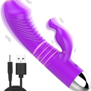 LYAMais Rabbit Vibrator for Women, G-Spot Clitoris Stimulators with 10 Vibrations Dildo Vibrator Couples Rabbit Vibrator Sex Toy for Women for Vaginal Nipple Stimulation Sex Toy