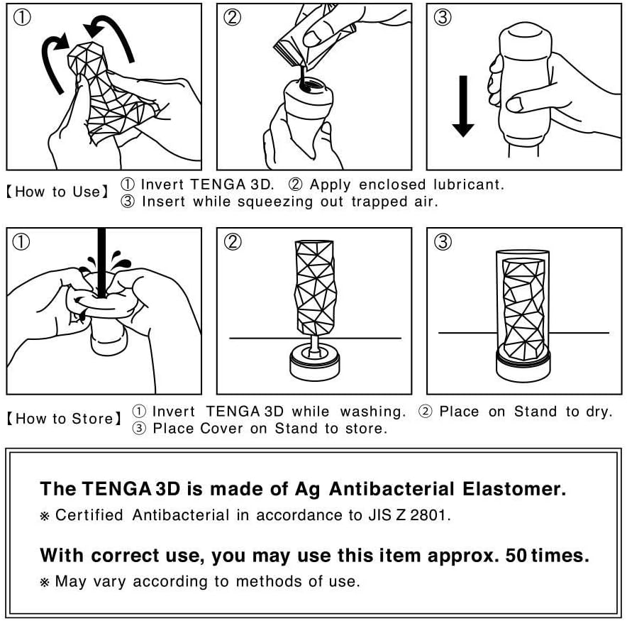 TENGA 3D - PILE, reusable masturbator, 11.5 cm – Bild 10