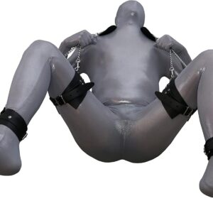 BDSM Bondage Travel Sex Sling Love Swing Leather Black with Chains/Travel Sex Sling