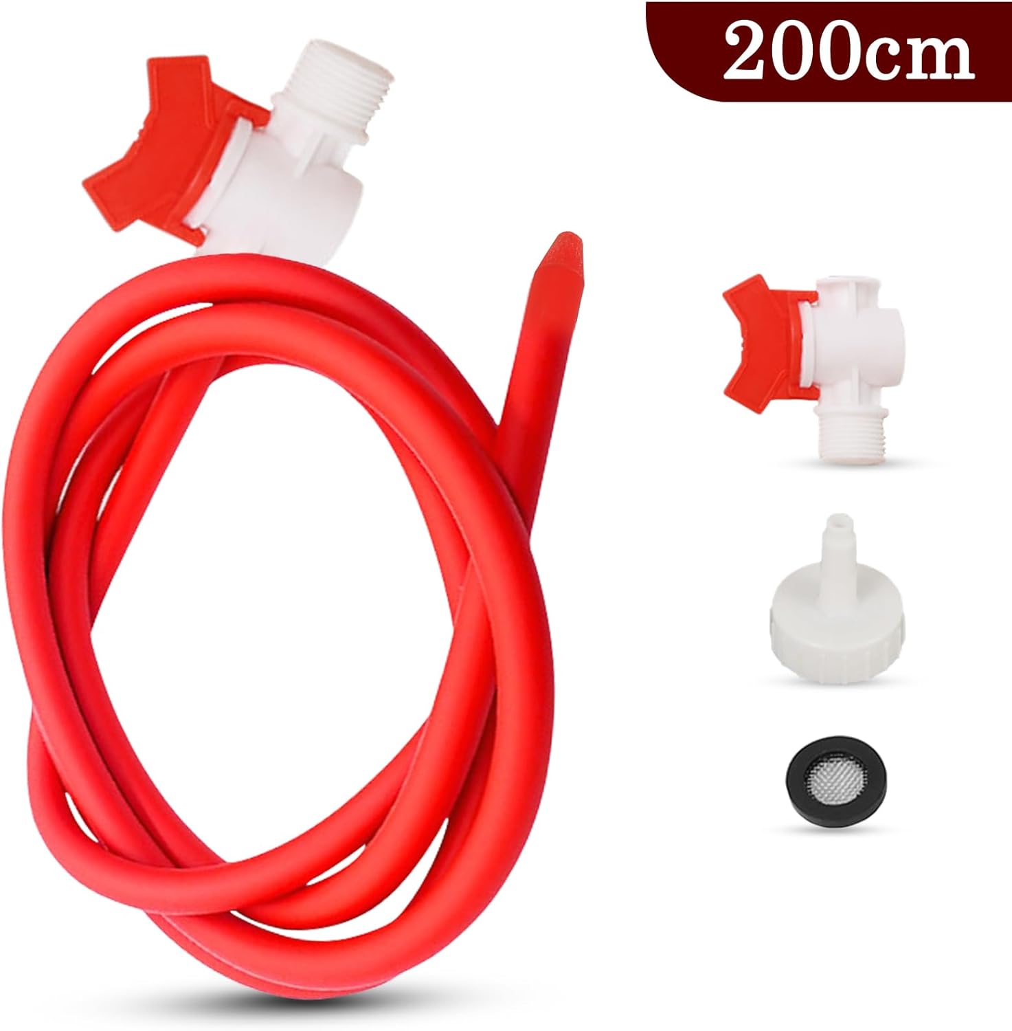 200 cm Shower Butt Plug Red, Enema for Intestinal Cleansing (with Valve Prevents Backflow), Enema Plug, Enema Plug Dildo, Shower Woman, Shower Men, Shower, Sex Toy Both – Bild 7