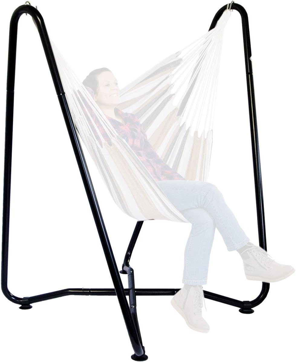 AMANKA Hanging Chair Frame up to 150 kg - 155 cm Hanging Chair Stand for Children and Adults - Metal