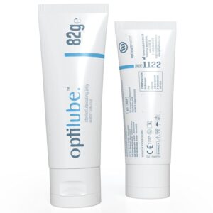 OptiLube Tubes – Sterile Lubricant in 5 g, 42 g, 82 g and 113 g Tubes, Water-Soluble with Simple Folding Cap 3578283