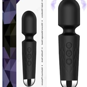 Vibration for Women Vibrator Massage Stick Massager, Electric Handheld Wireless Hand Massager, Soft Silicone Stick Massager with 20 Different Vibrations