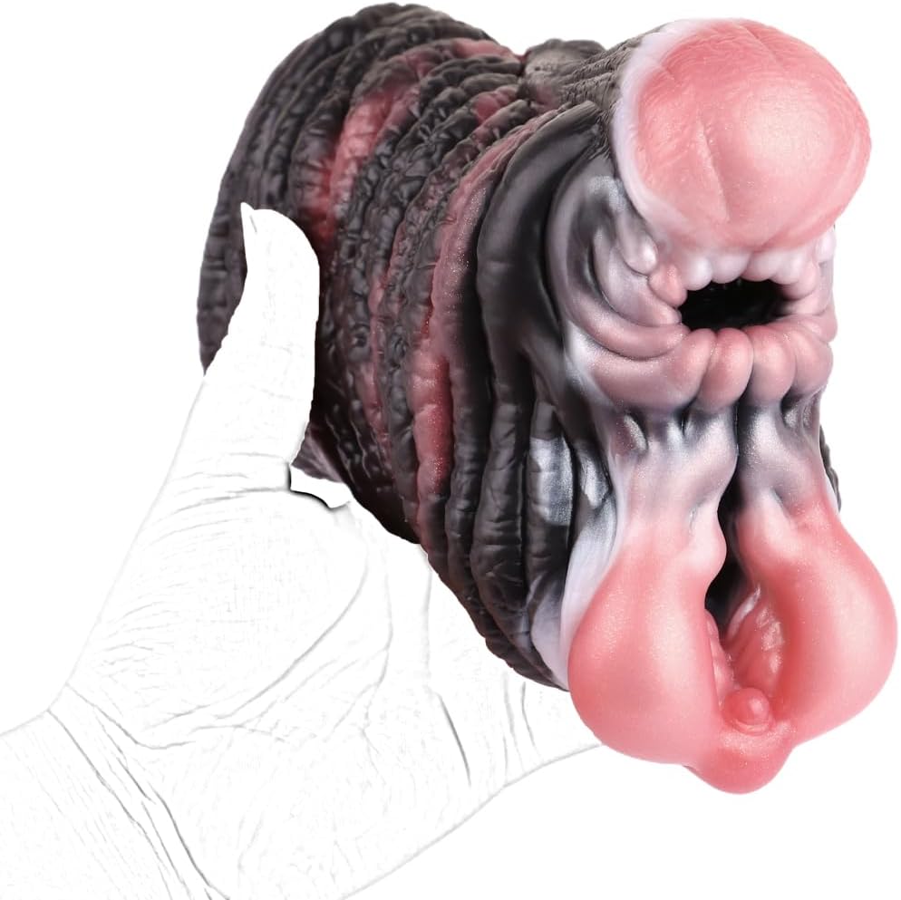 Veyjuns 2 in 1 Realistic Animal Monster Masturbator Pocket Pussy Sexy Double Channel Sex Toy for Men Pockets Pussy Compact Vagina Realistic Pocket Pussy (Elephant 2 Channels) – Bild 4