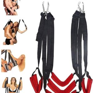 GHSJK Love Swing for Women Sex Swing Comfortable with Headrest Sex Toy for Couples Extreme Sex Swing with Extra Wide Padding SM Bondage