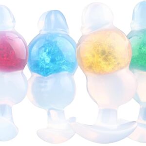 SMGKB Butt Plug with Glass Ball, Silicone, Thick Balls, Plug, Sex Toy, Plug, Suitable for Beginners, Women, Men, Couples (Purple)