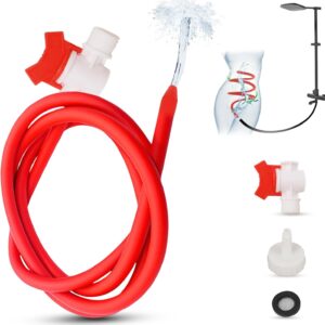 200 cm Shower Butt Plug Red, Enema for Intestinal Cleansing (with Valve Prevents Backflow), Enema Plug, Enema Plug Dildo, Shower Woman, Shower Men, Shower, Sex Toy Both