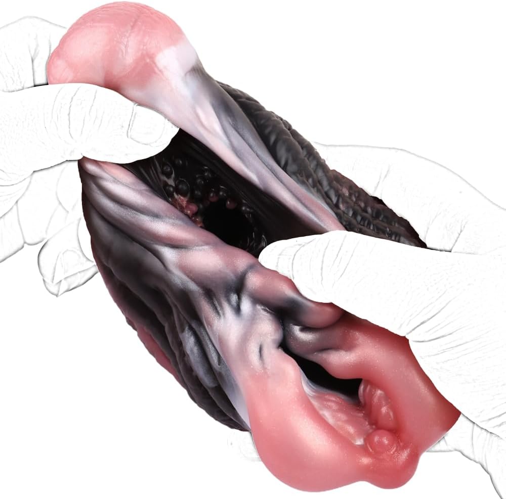 Veyjuns 2 in 1 Realistic Animal Monster Masturbator Pocket Pussy Sexy Double Channel Sex Toy for Men Pockets Pussy Compact Vagina Realistic Pocket Pussy (Elephant 2 Channels) – Bild 3