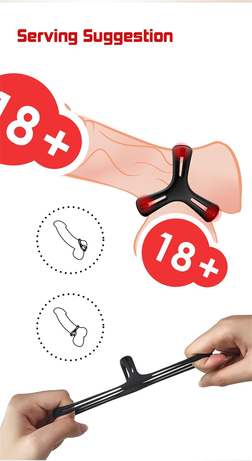 Multifunctional Silicone Yoga Ring Black Y Shape Silicone Tool, Stress Relief Ring Toy – Bild 5