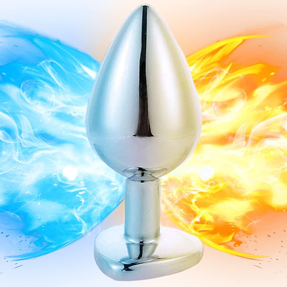 SXOVO Stainless Steel Butt Plug with Crystal, Sex Toy l rose red – Bild 7