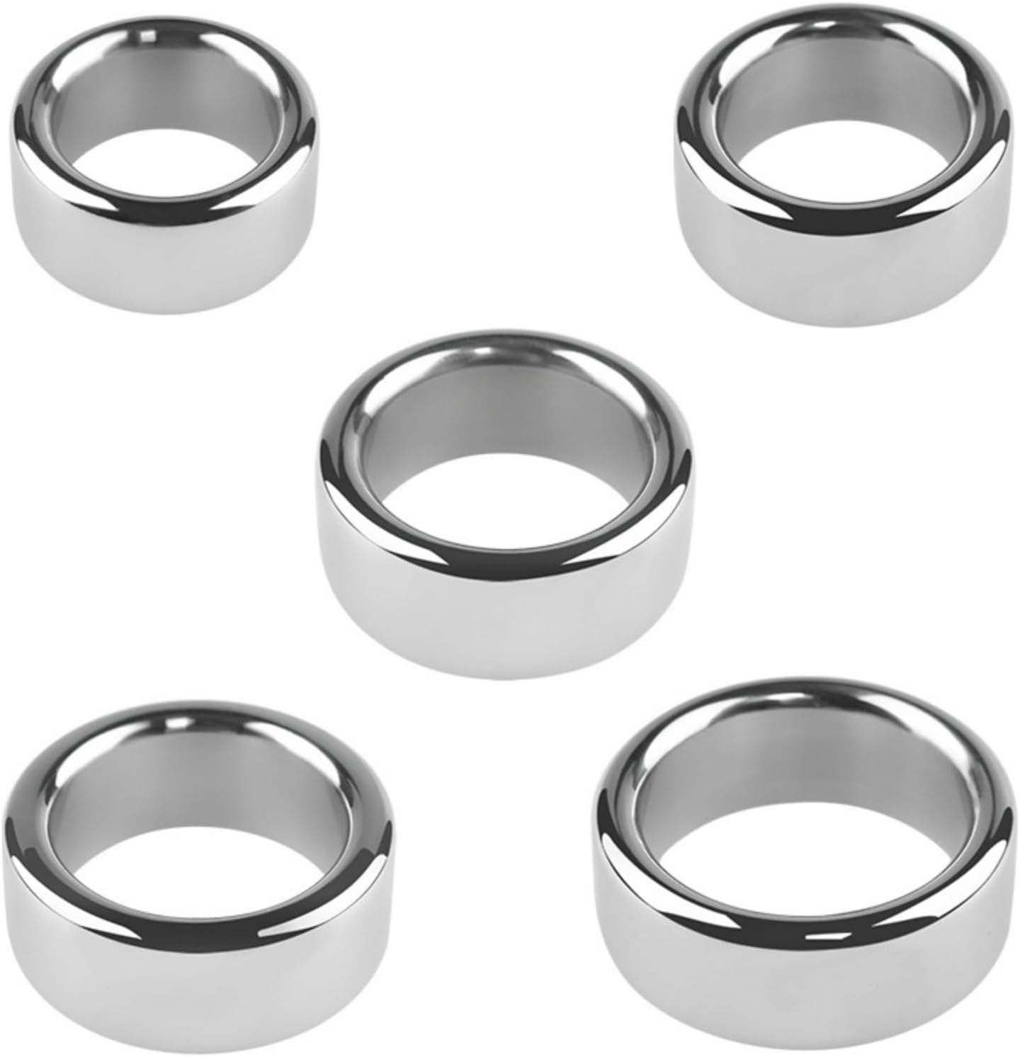 Ring - Sex Toy for Couples Testicle Ring Made of Metal in 5 Different Sizes Glans Ring for Men Metal Ring Stainless Steel for Long Lasting Male Erections (26 mm) – Bild 3