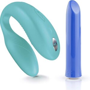 We-Vibe Anniversary Collection Sex Toy Set for Couples – 1 x Couple Vibrator and 1 x Bullet Vibrator – Set of Sync and Tango – with Remote Control and App Control – Waterproof