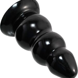 Large Plug 9.2 cm Huge Diameter Dildo with Suction Cup for Women Extreme, Soft Butt Plug Balls Masturbation SM Dildo Sex Toy for Men, Black, XXL