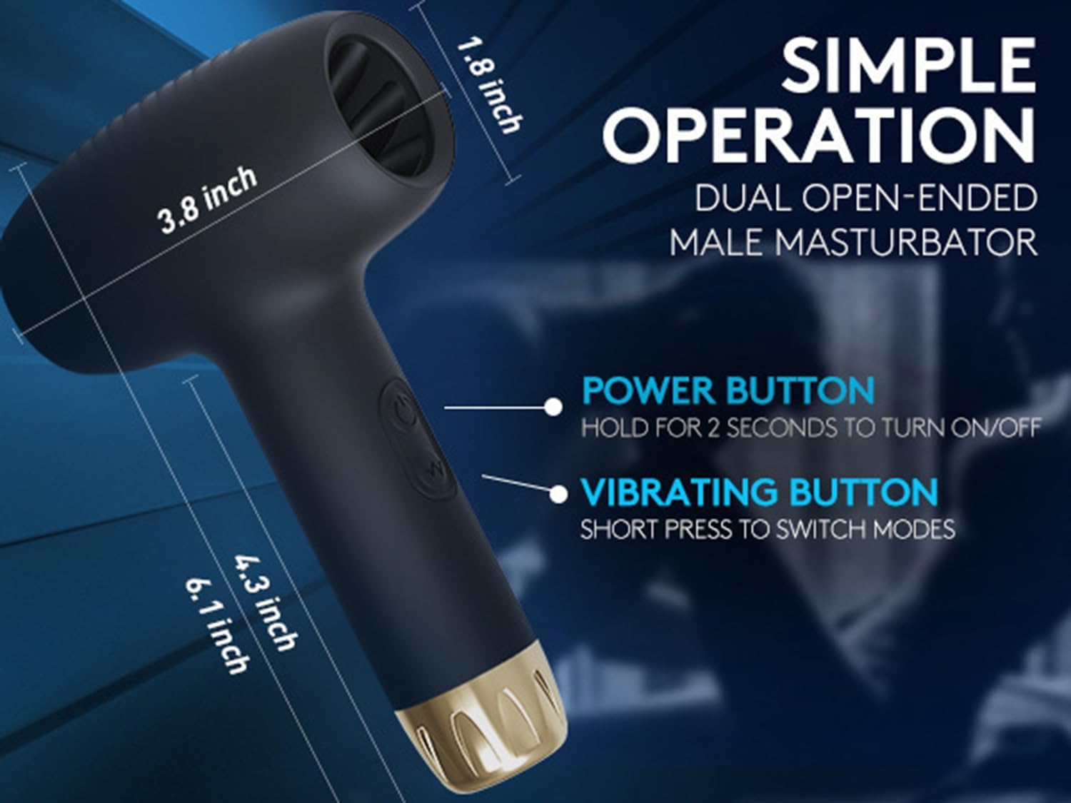 Sex Toy for Men Solo Masturbating for Men with Vibration and Suction Modes Sex Toy for Men Mastrubator 3D Realistic Vagina Pussy Sex Toy Pocket Pussy Vibrator 10Vib – Bild 2
