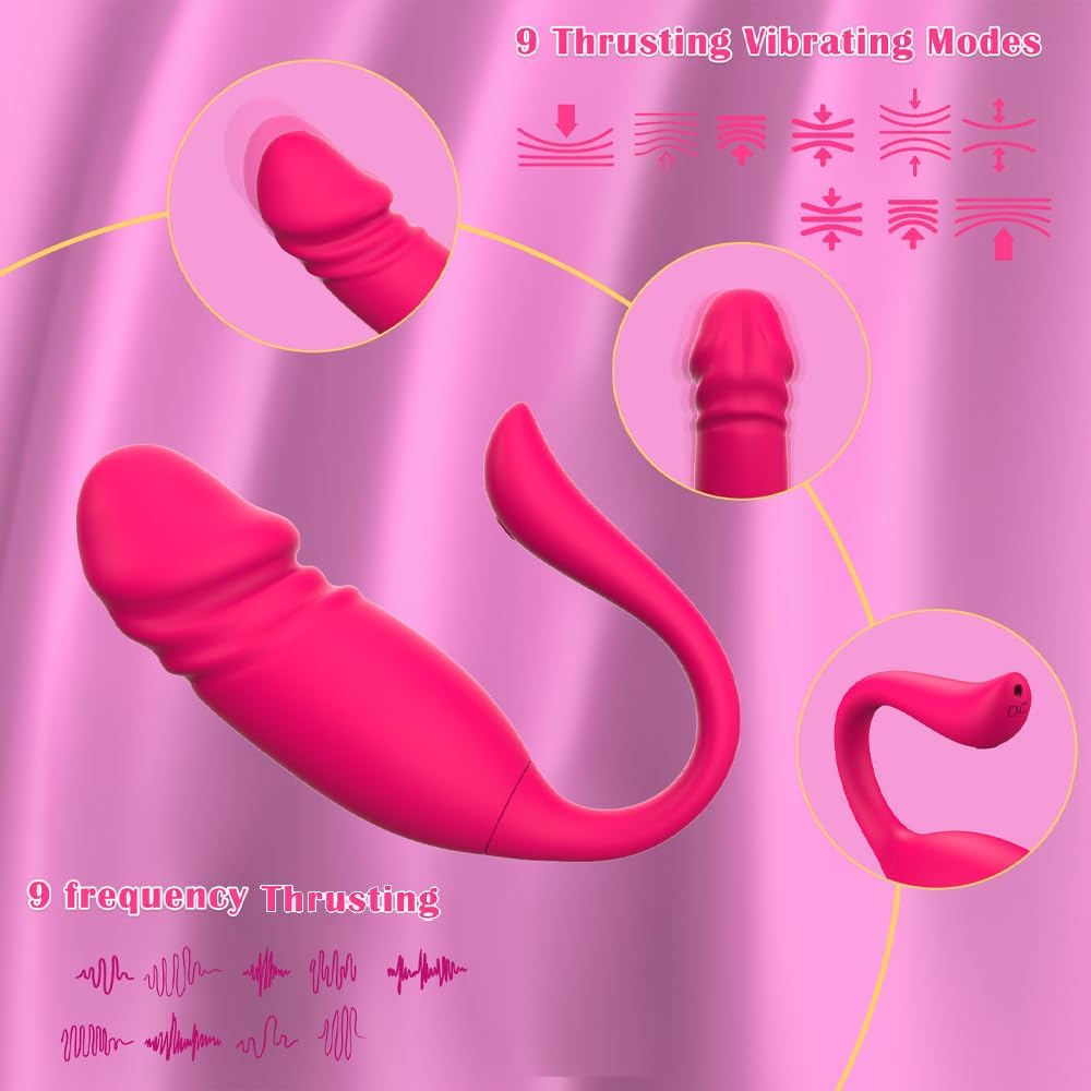 Jpscor Vibrator with App Sex Toy for Women, Vibration, Dildo G-Spot Vibrators with 2 x 9 Modes, Vibrator Sets for Women, Waterproof & Rechargeable Vibro Egg Sex Toy for Couples, Extreme – Bild 2