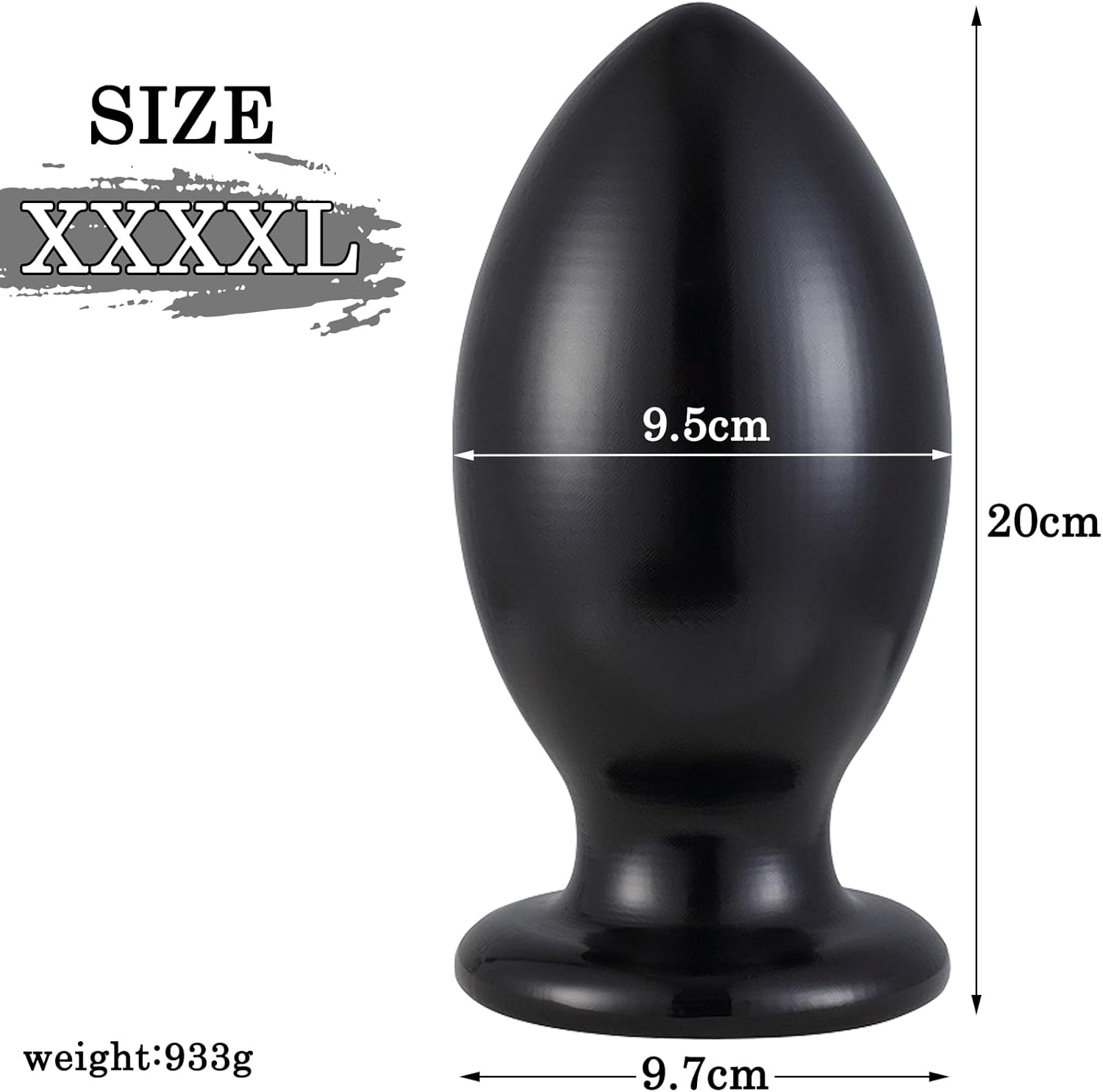 BDSMLOVE Plug for Women Men, Butt Plug, Toy Plug, Sex Toy, Plug, Expander, Toys, Erotic Sex Toy for Couples, Extreme Sex (XXXXL) – Bild 2