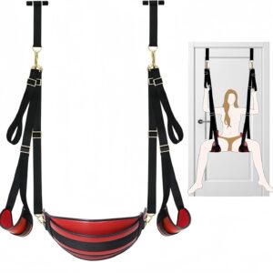 Love Swing Sex Swing for Hanging on the Door, Comfortable Sex Swing with Leather Seat, Sex Toy for Couples, Sex Furniture, Love Furniture