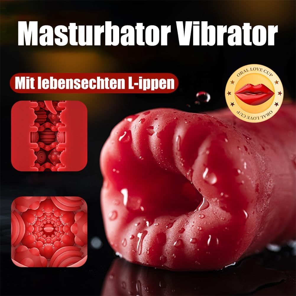 Electric Masturbator Man Hands-Free Cup with 10 Vibration Blow Job Massage Function, Sex Toy for Men, Pocket Pussy Masturbators, Masturbating for Men – Bild 2