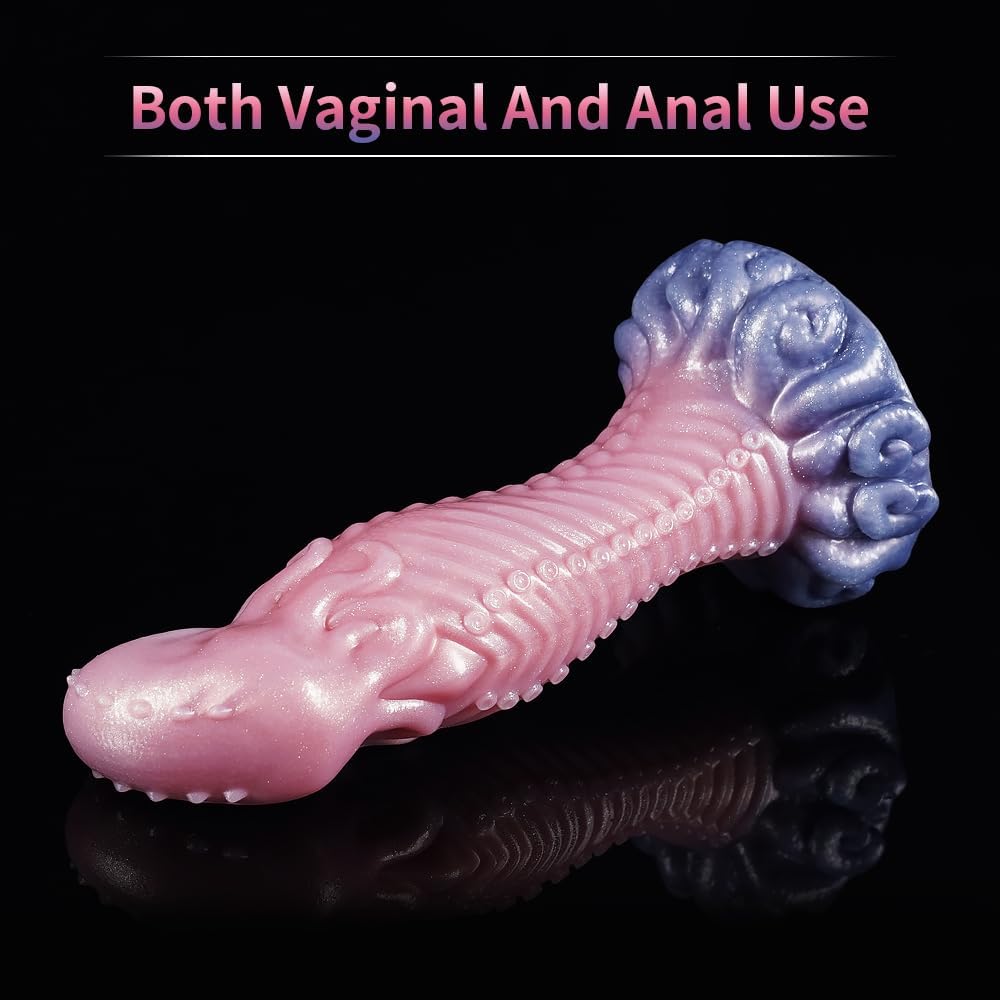 G-Spot Sex Toy for Women Men Couples Liquid Silicone Soft Alien Dildo with Strong Suction Cup Butt Plug Plug Monster Knot Dildo XXL Fantasy Animal Dilo Tail – Bild 2