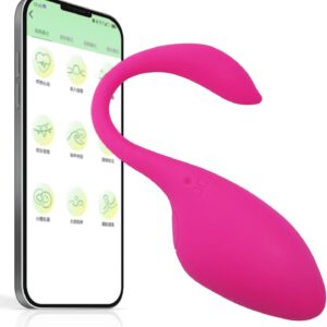 QgLust G-Spot Vibrator, App Controlled Clitoral G-Spot Vibrator, Portable Sex Toy with 10 Frequency Vibrations, 2-in-1 Clitoral and G-Spot Stimulator, The Ultimate Sex Toy for Women