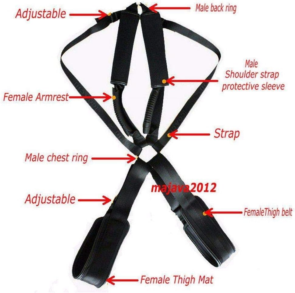 SM Bondage Sex Love Swing / Swings Set, Sexual Posture Tools with Adjustable Nylon Belt, Restraint/Restraint System, Slave Fetish Erotic Sex Toy for Lovers, Couples – Bild 7