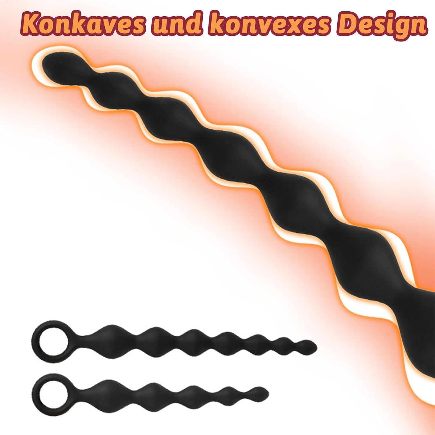 Balls, Plug, for Men, Beads for Women, Plug, for Women, Chain, Ball, Love Balls for Men, Plug, Long Balls for Women, Silicone Plug (Pack of 2) – Bild 2